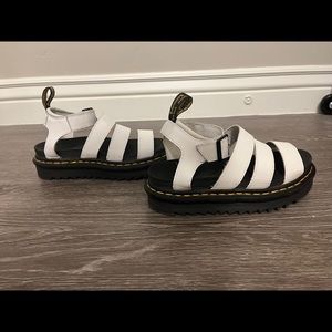 Dr Marten’s Blaire Hydro Leather Sandals (White)